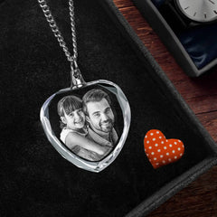 3D Laser Engraved Character Pet Photo Crystal Pendant - 7