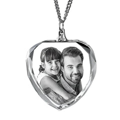 3D Laser Engraved Character Pet Photo Crystal Pendant - 7