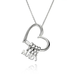 Abbreviated Personalized Letter Alloy Necklace - 7