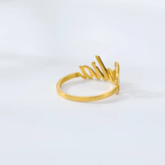 Adjustable Nameplate Ring Rose Gold Name Ring Ladies Gift Stainless Steel Signature Fashion Jewelry