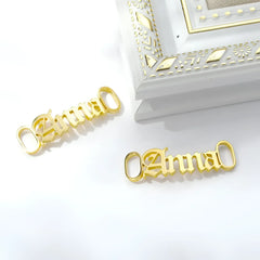 AliExpress Hot Sale Customized Name Letter Earrings Exaggerated Bamboo Joints - 7