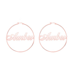 Exaggerated name earrings - 7