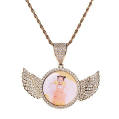 Angel Wings Photo Frame Necklace - 7