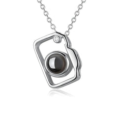Camera Shaped Customized Photo Projection Necklace - 7