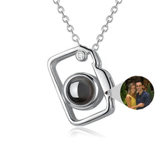 Camera Shaped Customized Photo Projection Necklace - 7