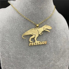 Creative Cartoon Character Necklace Stainless Steel Custom Name - 7