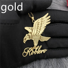 Creative Cartoon Character Necklace Stainless Steel Custom Name - 7