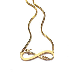 Creative Titanium Steel Name Pendant Necklace - 7