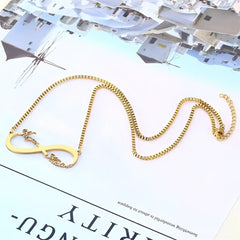 Creative Titanium Steel Name Pendant Necklace - 7