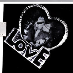 Custom Crystal Photo Laser Love Photo Frame Photo Engraving - Love - 7