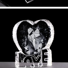 Custom Crystal Photo Laser Love Photo Frame Photo Engraving - Love - 7