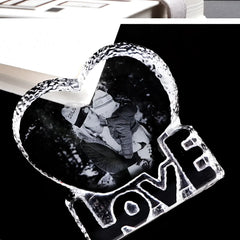 Custom Crystal Photo Laser Love Photo Frame Photo Engraving - Love - 7