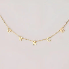 Custom Cute Multi Letter Name Necklace - 7