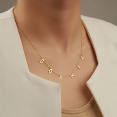 Custom Cute Multi Letter Name Necklace - 7