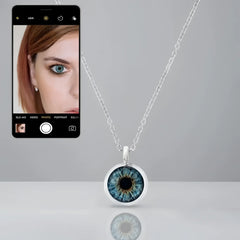 Custom Iris Necklace Add Eye Photo As A Unique Gift For Loved Ones - 7