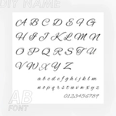 Custom Name Ring Creative DIY English Letters Titanium Steel Closed Ring - 7