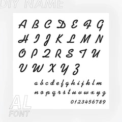 Custom Name Ring Creative DIY English Letters Titanium Steel Closed Ring - AL / Steel - 7