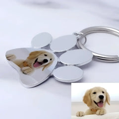 Custom Keychain Picture Keyring Dog Photo Keychain Pet Memo - 2style - 7