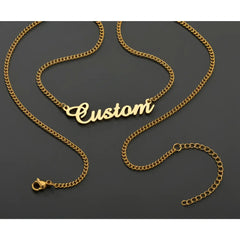 Custom Stainless Steel Name Necklace European And American 18K Personality English Letter Female Clavicle Chain - 7