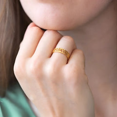 Custom Stainless Steel Name Ring Handmade Letters - 7