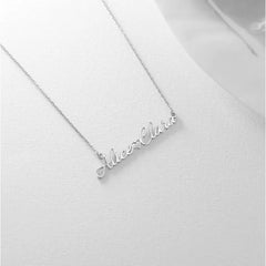 Customized Personalized Name Necklace Made Of Stainless Steel - Steel color - 7