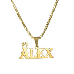 Customized Rock Style Bead Chain Personalized Name Necklace - 7