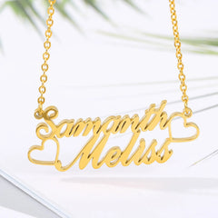 Customized Stainless Steel Name Necklace - 7