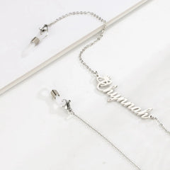 Customized Titanium Steel Name Glasses Chain Sunglasses - 7