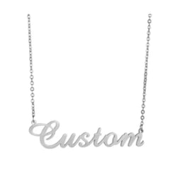 Customized Various Sign Name Necklace Custom Butterfly Heart Nameplate - Steel - Necklace