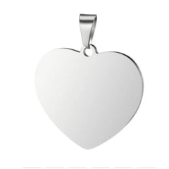 Customized Women’s Photo Necklace Heart Shaped Stainless Steel Pendant Personalized Engraving Picture Name Couple