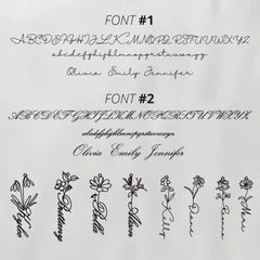 December Constellation Necklace Flower Name Necklace Customization - 7