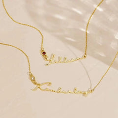 DIY Birth Stone Personalized Stainless Steel Necklace - 7