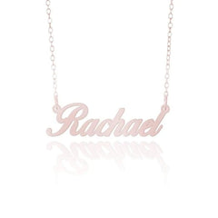 DIY Cusotom Name Necklace - RoseGold / 45 / ScriptMTBold - 7