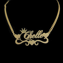 Diy Name Custom Necklace Couple Stainless Steel Pendant - 7