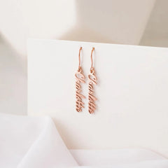 DIY Personalized Custom Stainless Steel Name Earrings - 7