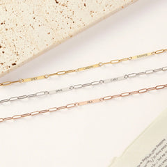 DIY Personalized English Alphabet Name Multiple Bending Cards Multiple Stainless Steel Bracelets - 7