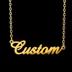 DIY Personalized Pendant Name Necklace For Women Stainless Steel Jewelry - Necklace