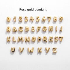 DIY Personalized Stainless Steel English Letter Necklace - 7