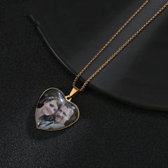 DIY Stainless Steel Love Photo Necklace - 7