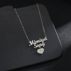 European And American Stainless Steel Name Necklace Personalized - 7