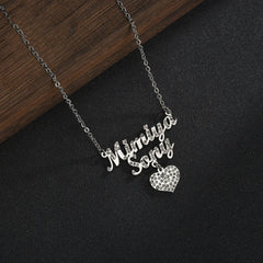 European And American Stainless Steel Name Necklace Personalized - 7