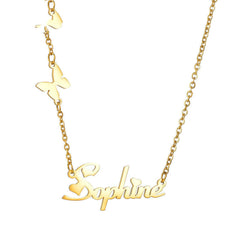 Fashion And Popular Personality DIY Stainless Steel Number And English Letter Name Pendant Custom Necklace For Women - 7