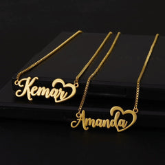 Fashionable Stainless Steel Simple English Name Clavicle Private Necklace - 7