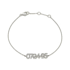 DIY Personalized 925 Silver Full Diamond Digital Bracelet - Copper - 7