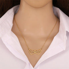 Heart To Heart Necklace Name Pendant - 7