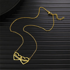 Heart To Heart Necklace Name Pendant - 7