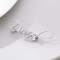 Hot Selling In Europe And America Personalized Stainless Steel Name Brooch Badge Customized Name Customized Brooch