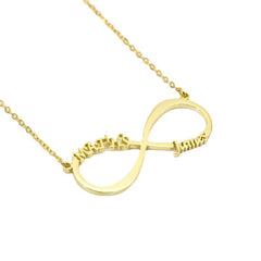 Infinite Alphabet Name Necklace Sterling Silver - 7