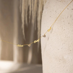 Love Multi Name Necklace Fashionable Niche - 7