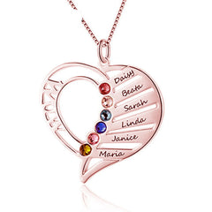 Love Personalized Custom Name Letter Love Memory Necklace - 7